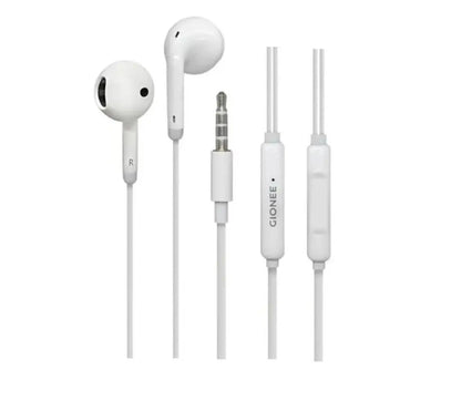 Wired Earphones White ABS Plastic