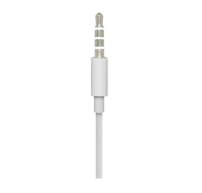 Wired Earphones White ABS Plastic