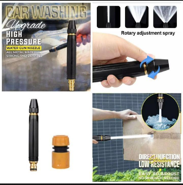 All Metal Water Nozzle Black Gold Car Wash