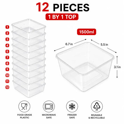 Food Storage Container Pack Of 12