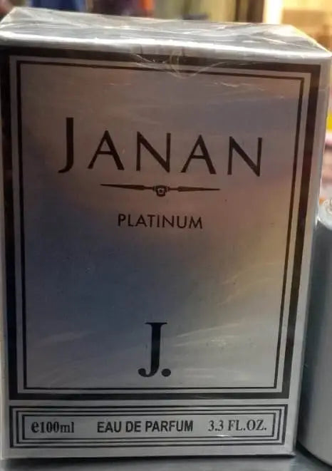 Janan Platinum by J. (100ml) Modern Citrus, Spicy & Incense Men's Perfume