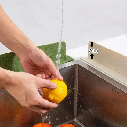 Kitchen Sink Splash Guard Self Adhesive Water Stopper Strip Silicone Sink Guard Bathroom Wash Basin Water Barrier Kitchen Accessories