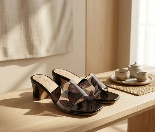Women's Synthetic Leather Fancy Block Heels