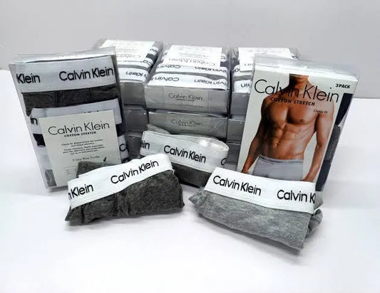 Calvin Klein Men Cotton Stretch Boxers Grey 3 Pack