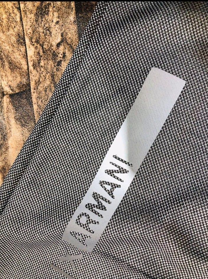 Men Grey Micro Polyester Embroidered Trouser XL