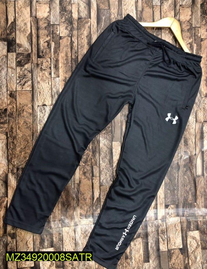 Men Black Under Armour Micro Polyester Sport Trouser