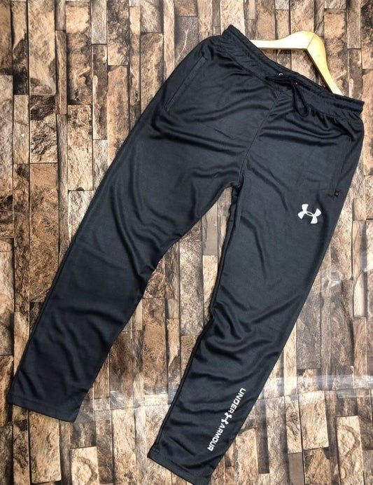 Men Black Under Armour Micro Polyester Sport Trouser