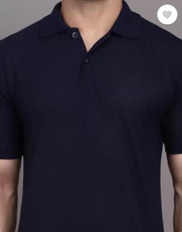 Men's Black Slim Fit Cotton Polo Shirt 180GSM