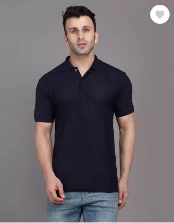 Men's Black Slim Fit Cotton Polo Shirt 180GSM