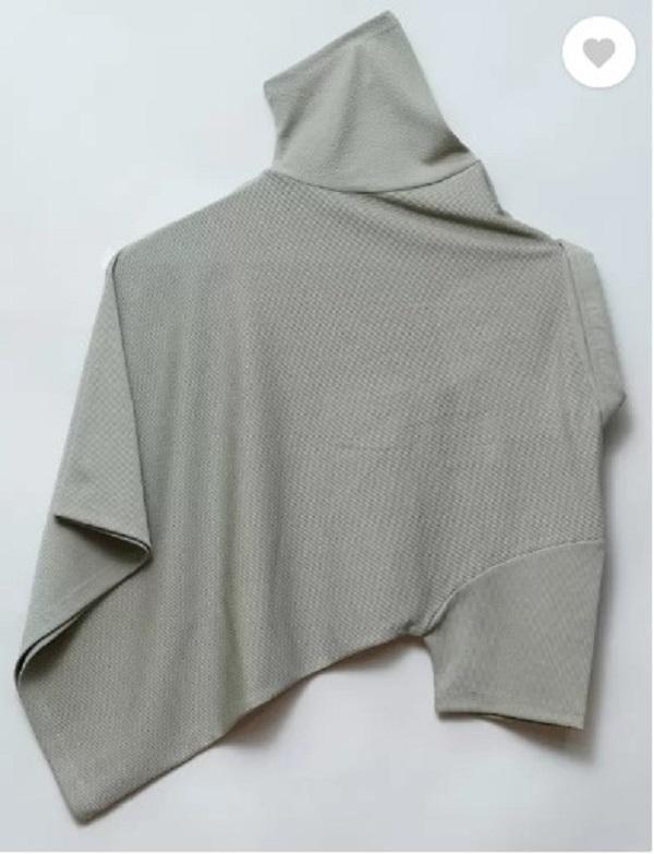 Men Cotton Plain Polo T-Shirt Grey Round Neck