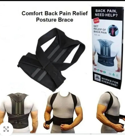 Black Non-Woven Posture Corrector Belt 1 Pc