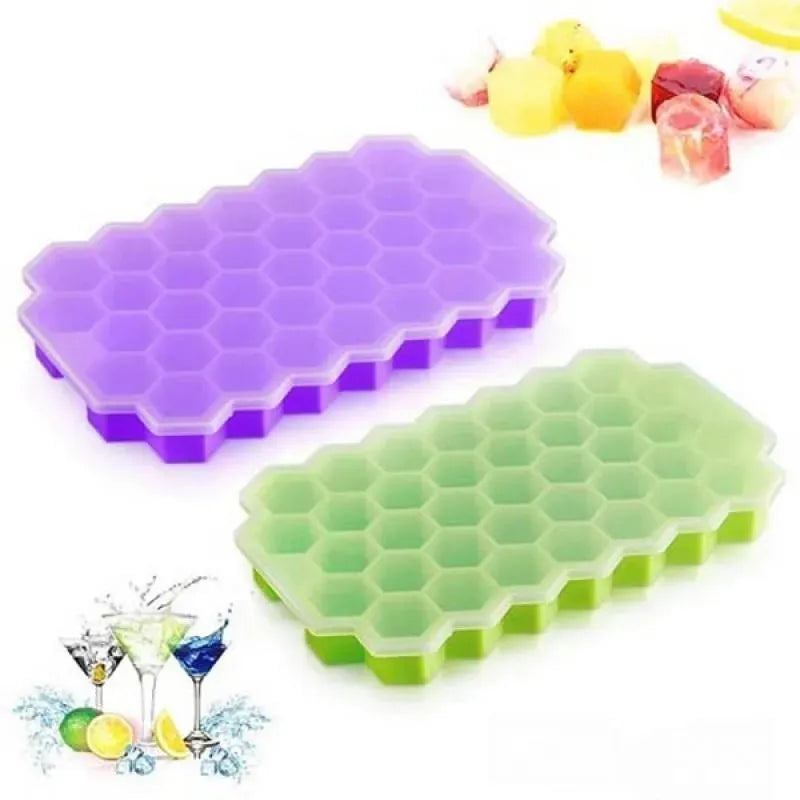 Silicone Ice Cube Tray Multicolor 20x12x2.5cm