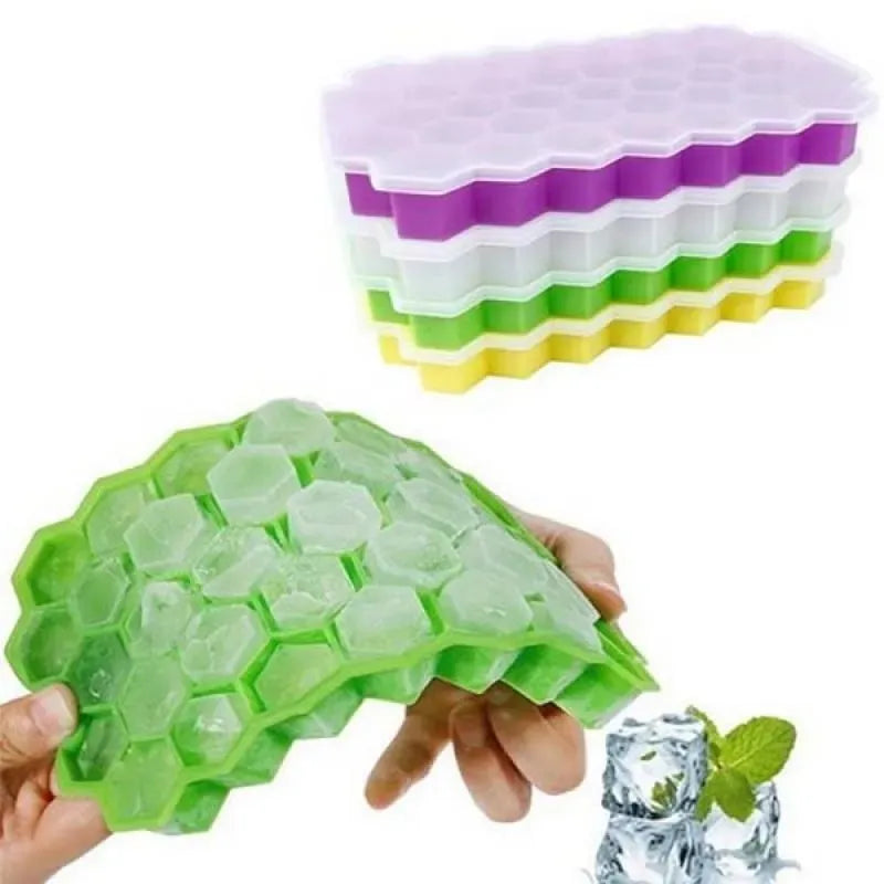 Silicone Ice Cube Tray Multicolor 20x12x2.5cm