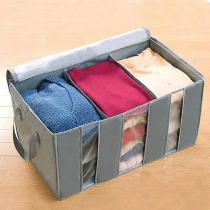3-Compartment Dustproof Storage Bag Grey