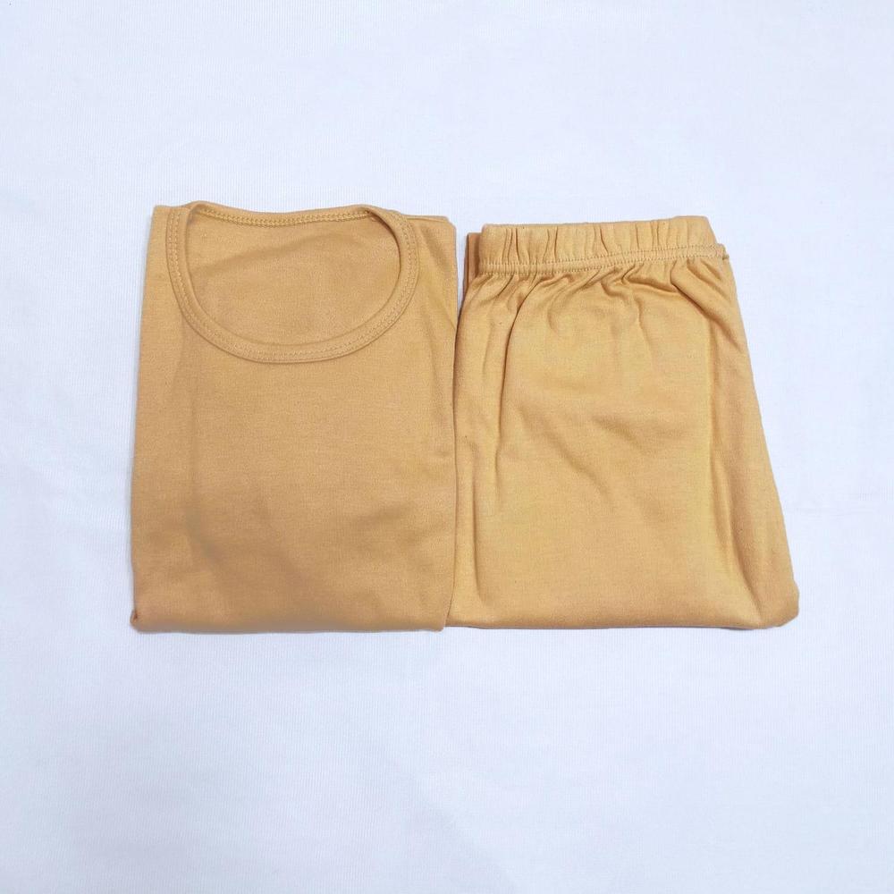 Men's Fleece Thermal Suit Beige Standard Size