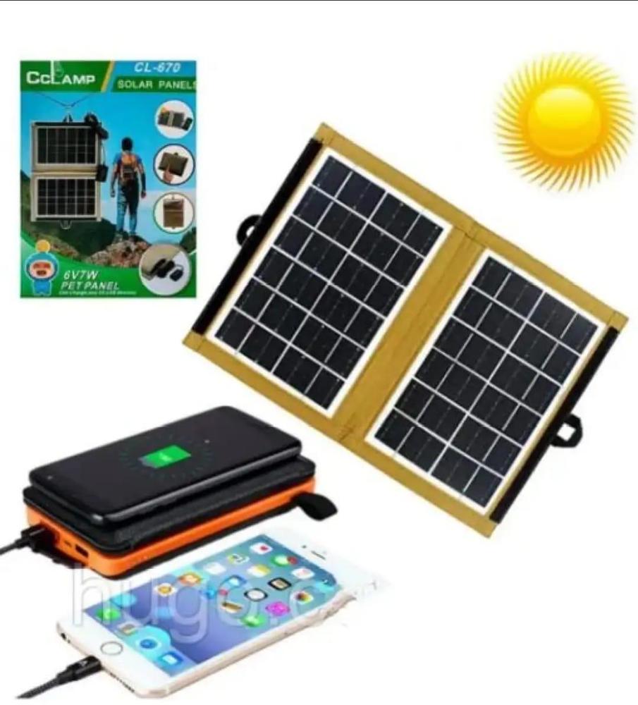 Portable Solar Charger 10000mAh Aluminum Foldable