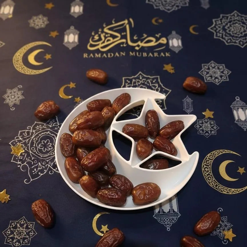 Crescent Moon Star Serving Tray for Iftar & Ramadan