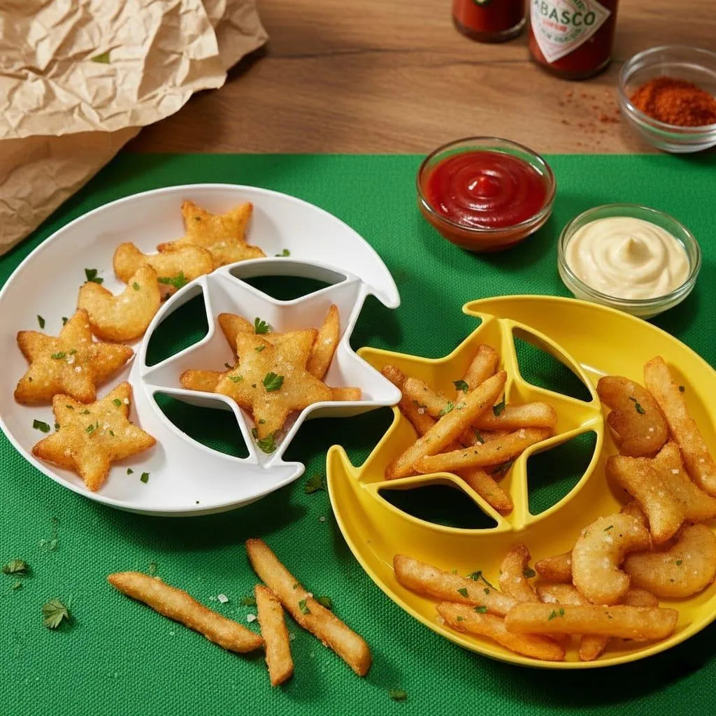 Crescent Moon Star Serving Tray for Iftar & Ramadan