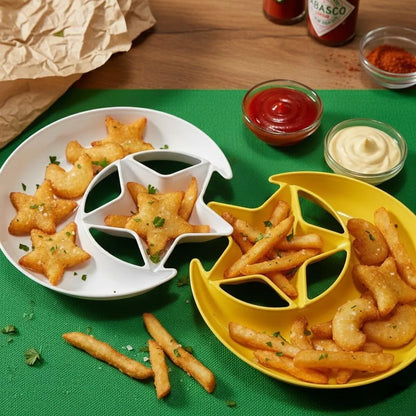 Crescent Moon Star Serving Tray for Iftar & Ramadan