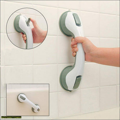 Safety Grab Bar Suction Cup White Green Bathroom Use