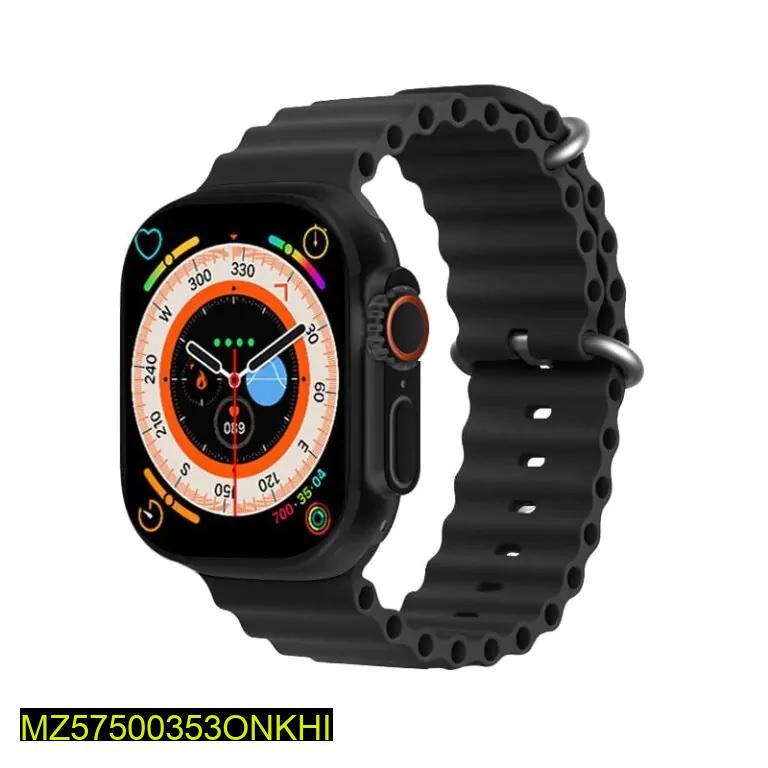 T900 Ultra Smart Watch Black Rubber Strap 49MM