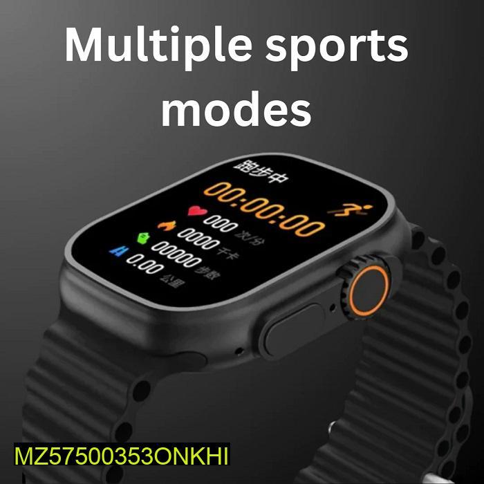 T900 Ultra Smart Watch Black Rubber Strap 49MM