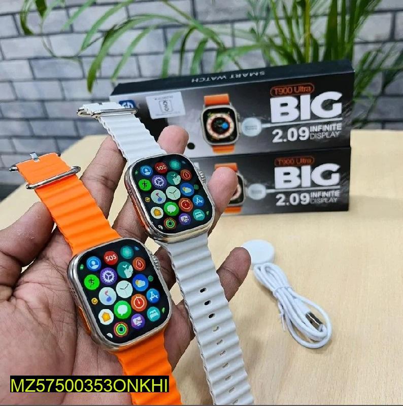 T900 Ultra Smart Watch Black Rubber Strap 49MM