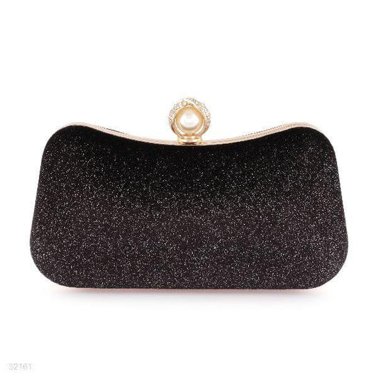 Black Glitter Clutch for Weddings Parties Pakistan