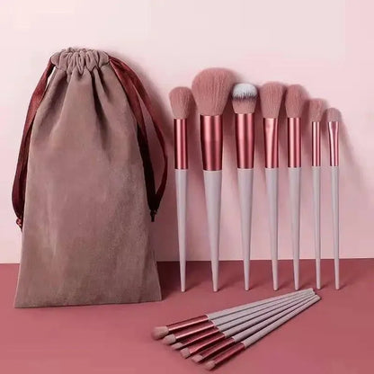 13Pcs Rose Gold Makeup Brushes Set for Flawless Application
