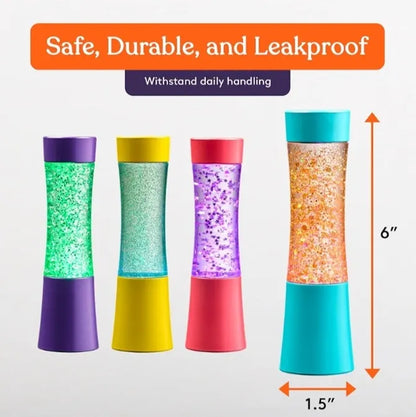 Calming Glitter Sensory Tubes for Quiet Play