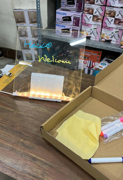 Acrylic Lcd Writing Tablet/Acrylic LED Writing Board with Glow & Neon Effects