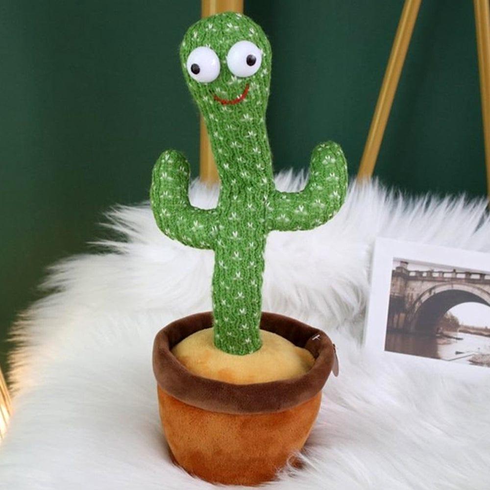 Dancing Cactus Plush Toy Green LED Music for Kids 1-10