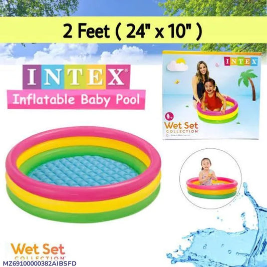 Rainbow Inflatable Pool for Kids Balcony Play