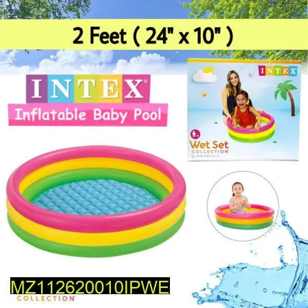 Rainbow Inflatable Pool for Kids Balcony Play