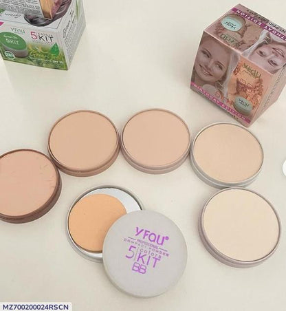 Matte 5-in-1 Face Powder for Flawless Coverage