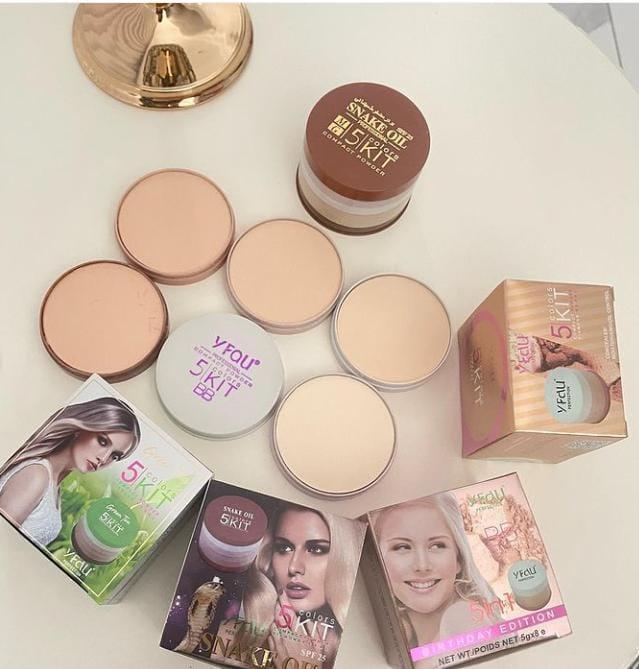 Matte 5-in-1 Face Powder for Flawless Coverage