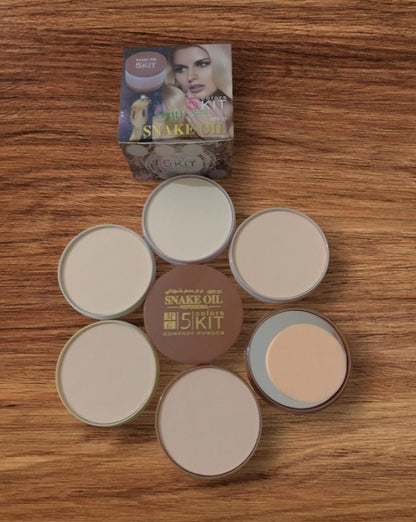 Matte 5-in-1 Face Powder for Flawless Coverage