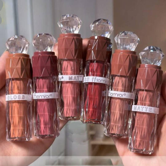 Diamond Velvet Glossy Lip Gloss 6 Pcs Set