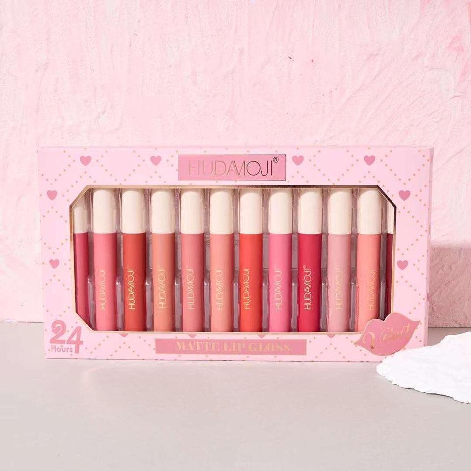 Velvet Gloss Lipstick Set Six Shades for Pakistani Brides