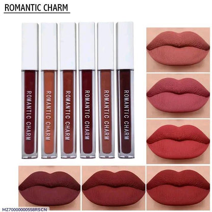 Romantic Empire Matte Lip Gloss 6 Shades Long Lasting