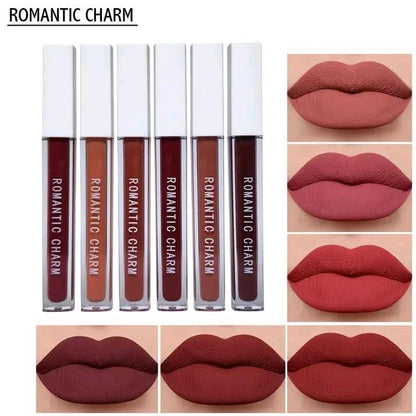 Romantic Empire Matte Lip Gloss 6 Shades Long Lasting