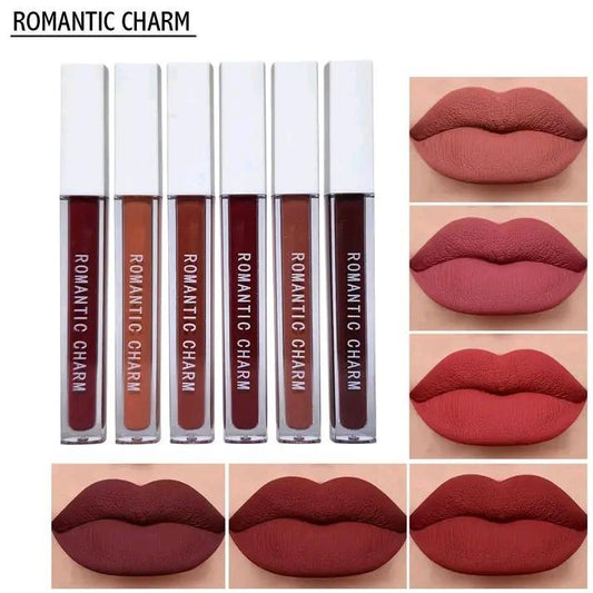 Romantic Empire Matte Lip Gloss 6 Shades Long Lasting
