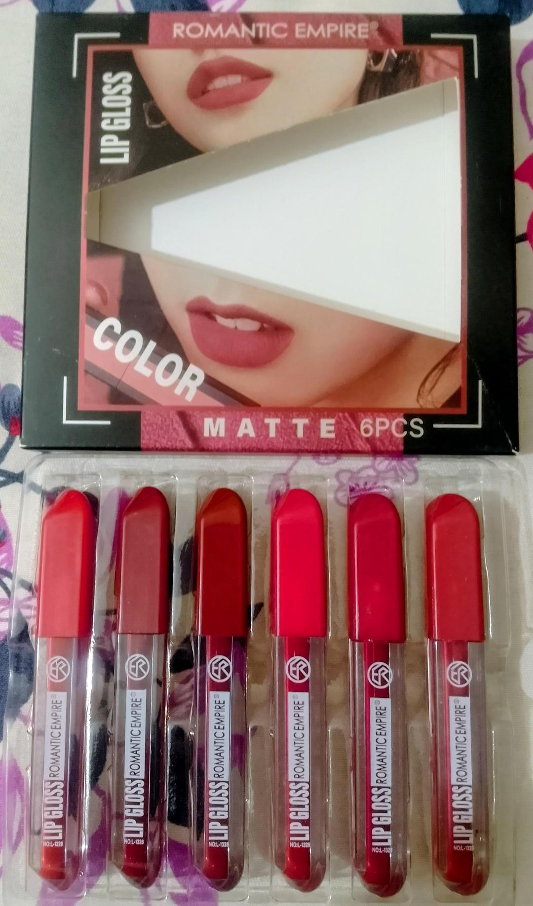 Romantic Empire Matte Lip Gloss 6 Shades Long Lasting