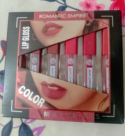 Romantic Empire Matte Lip Gloss 6 Shades Long Lasting
