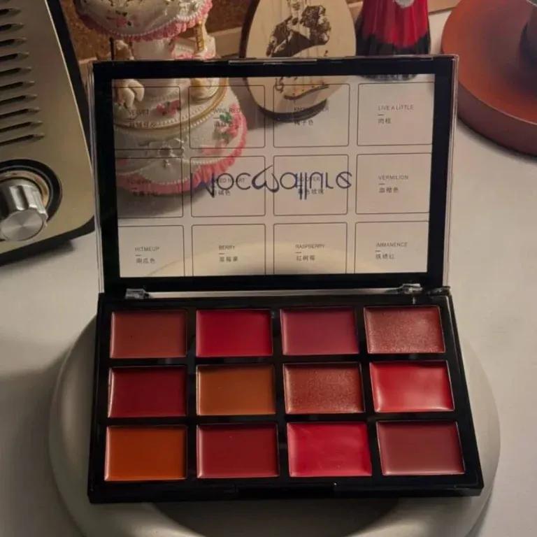 Mocallure 12-Color Creamy Lipstick Blush Palette