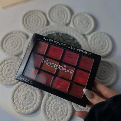 Mocallure 12-Color Creamy Lipstick Blush Palette