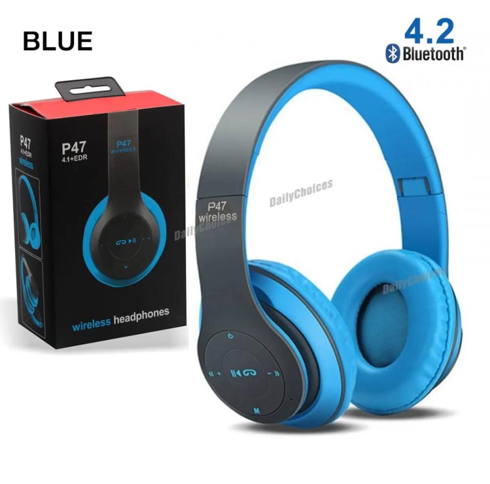 Wireless Stereo Headphones Bluetooth 4.2-5.0 Black White Green Blue Red