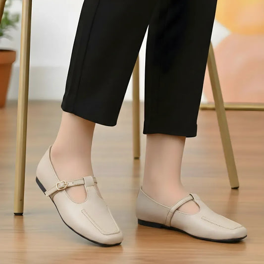 Off White Women's Rexine Loafers Casual Formal