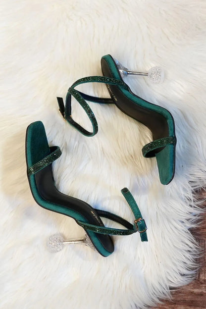 Women's Black Synthetic Leather Formal Heels Size 6-11