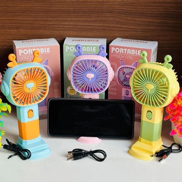 Portable Rechargeable Fan with Stand & Fast Charge